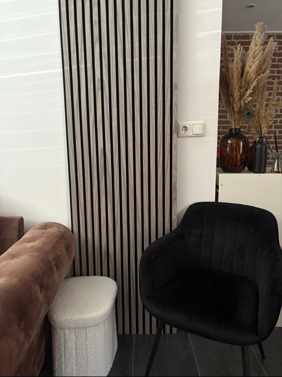 Akoestische Wandpaneel Silver Oak