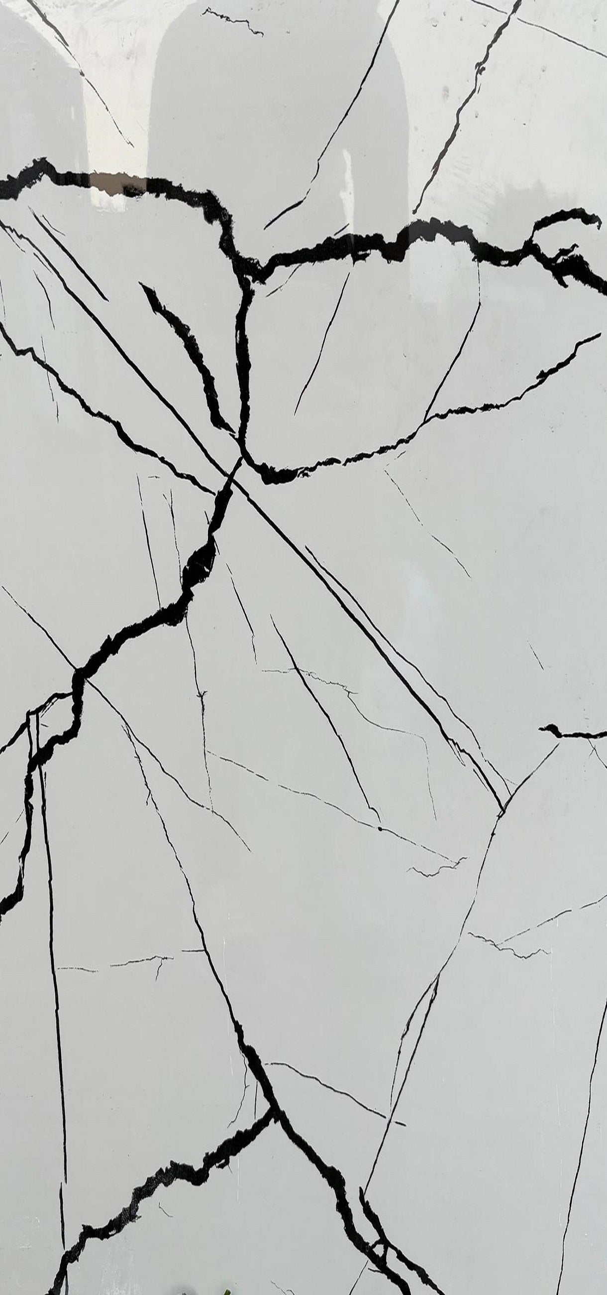 Marmer PVC wandpaneel White - Black