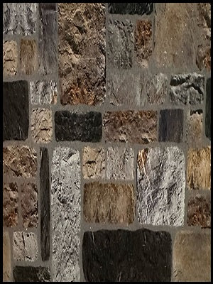 Steen Wandpaneel nero marrone grigio